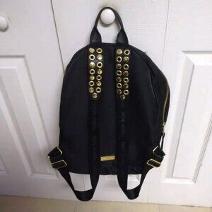 ❤️Amazing STEVE MADDEN Black Nylon Gold Studded Backpack Purse